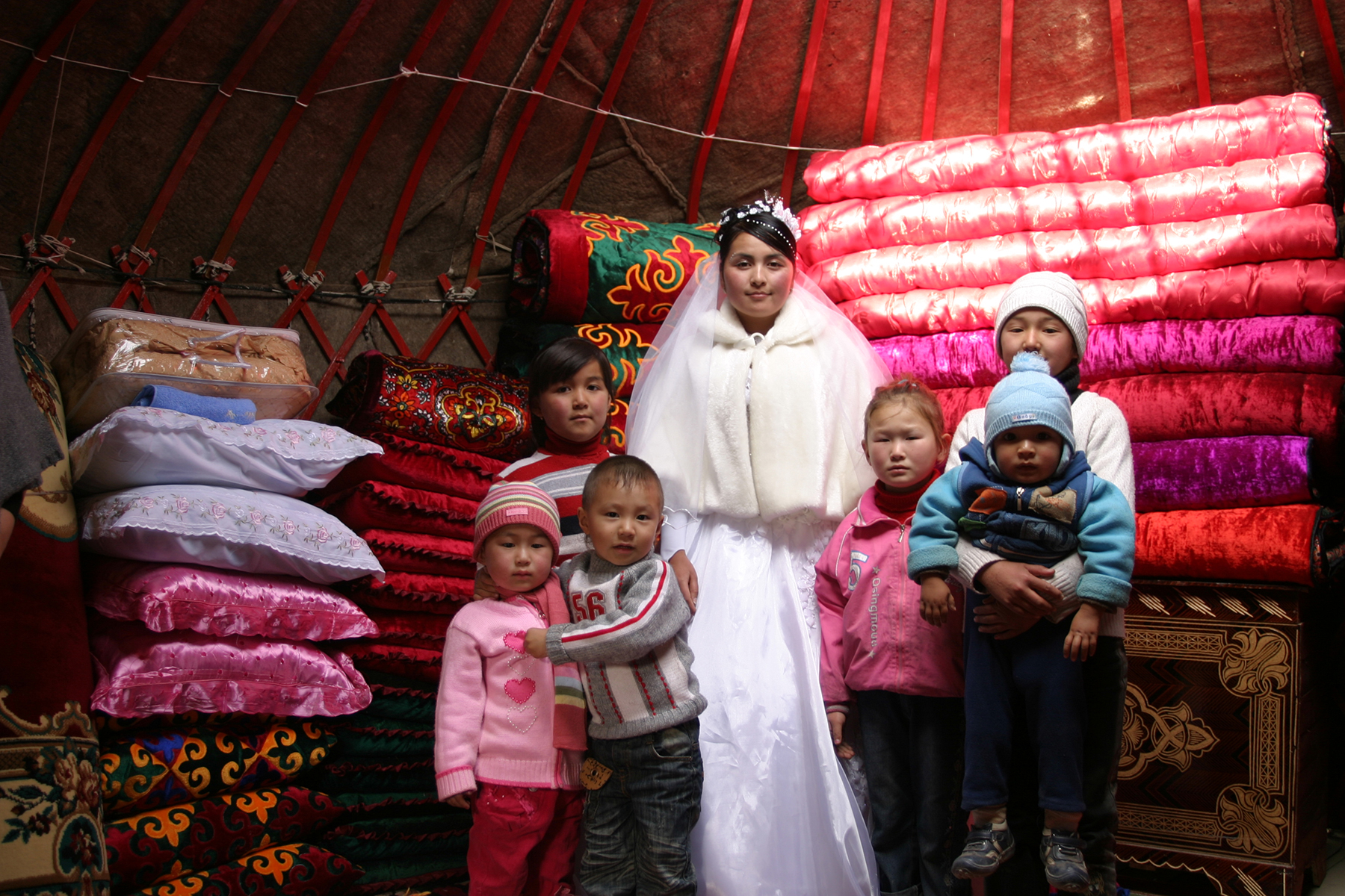 Die Braut, Taigeraiv, Südkirgistan, 2007